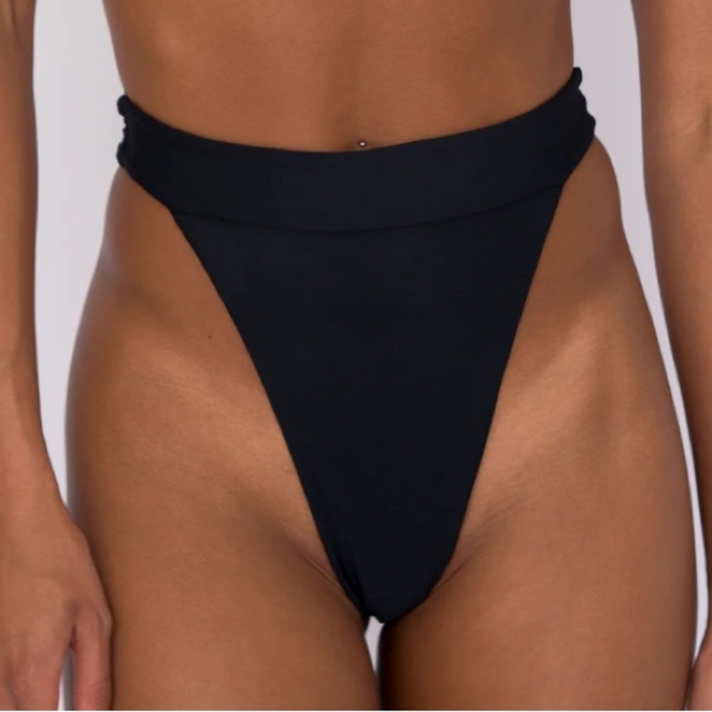 Summer bottom - Classic Black High-Waisted Bikini Bottom (new w/o tags)
